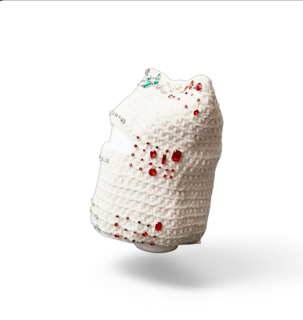 Italian Flag Crochet Balaclava