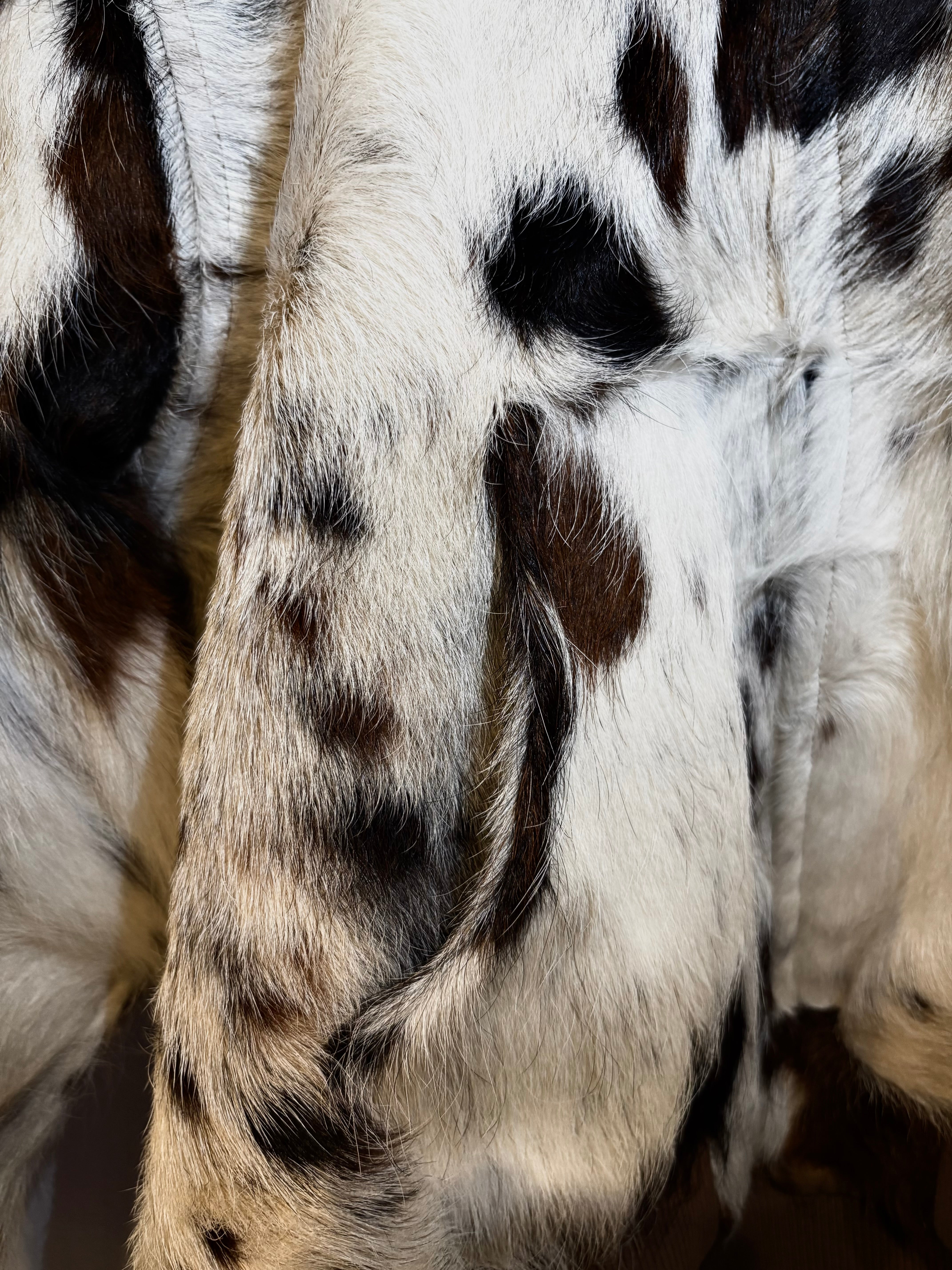 Patched Cowhide Hoodie