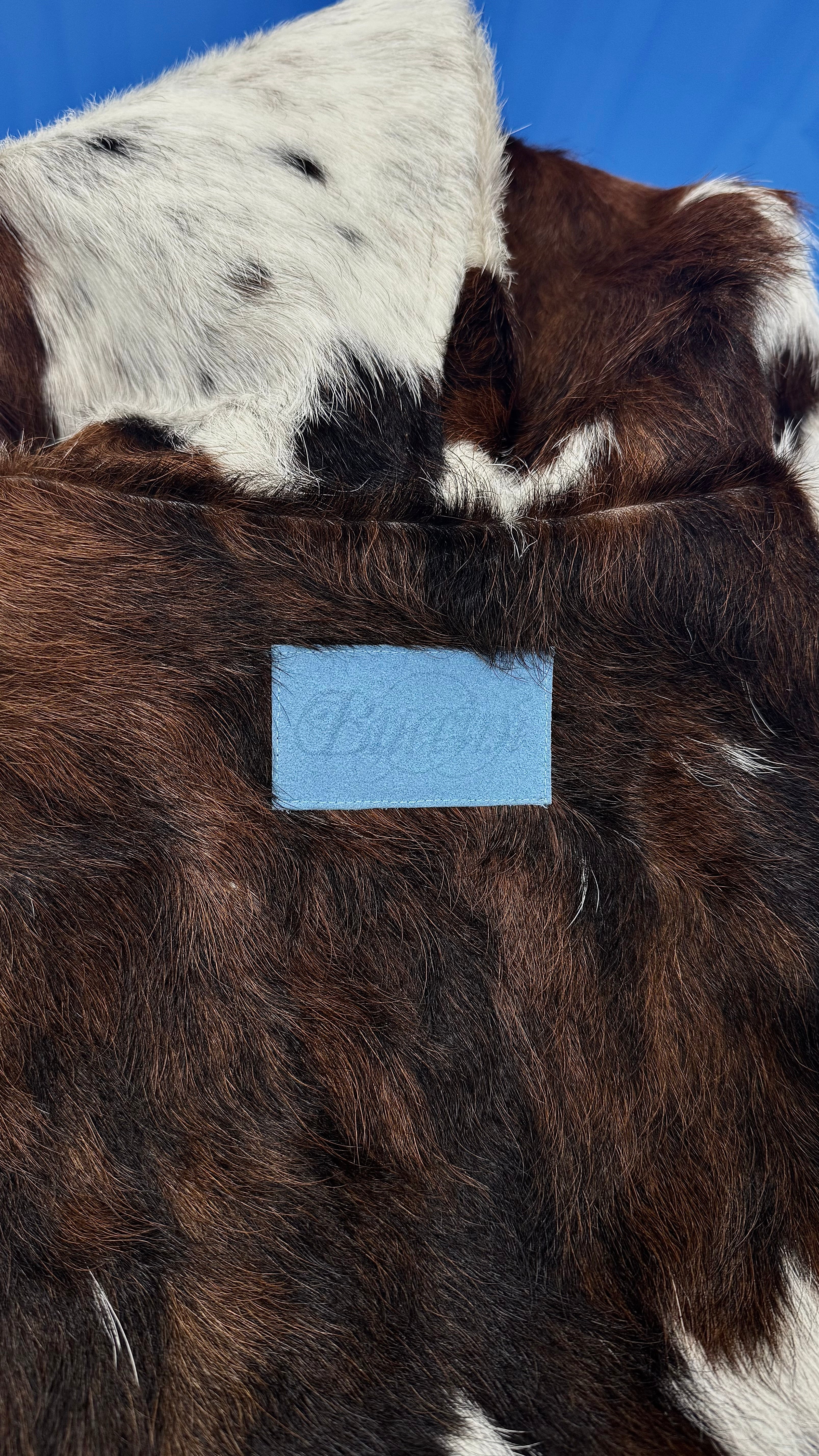 Patched Cowhide Hoodie