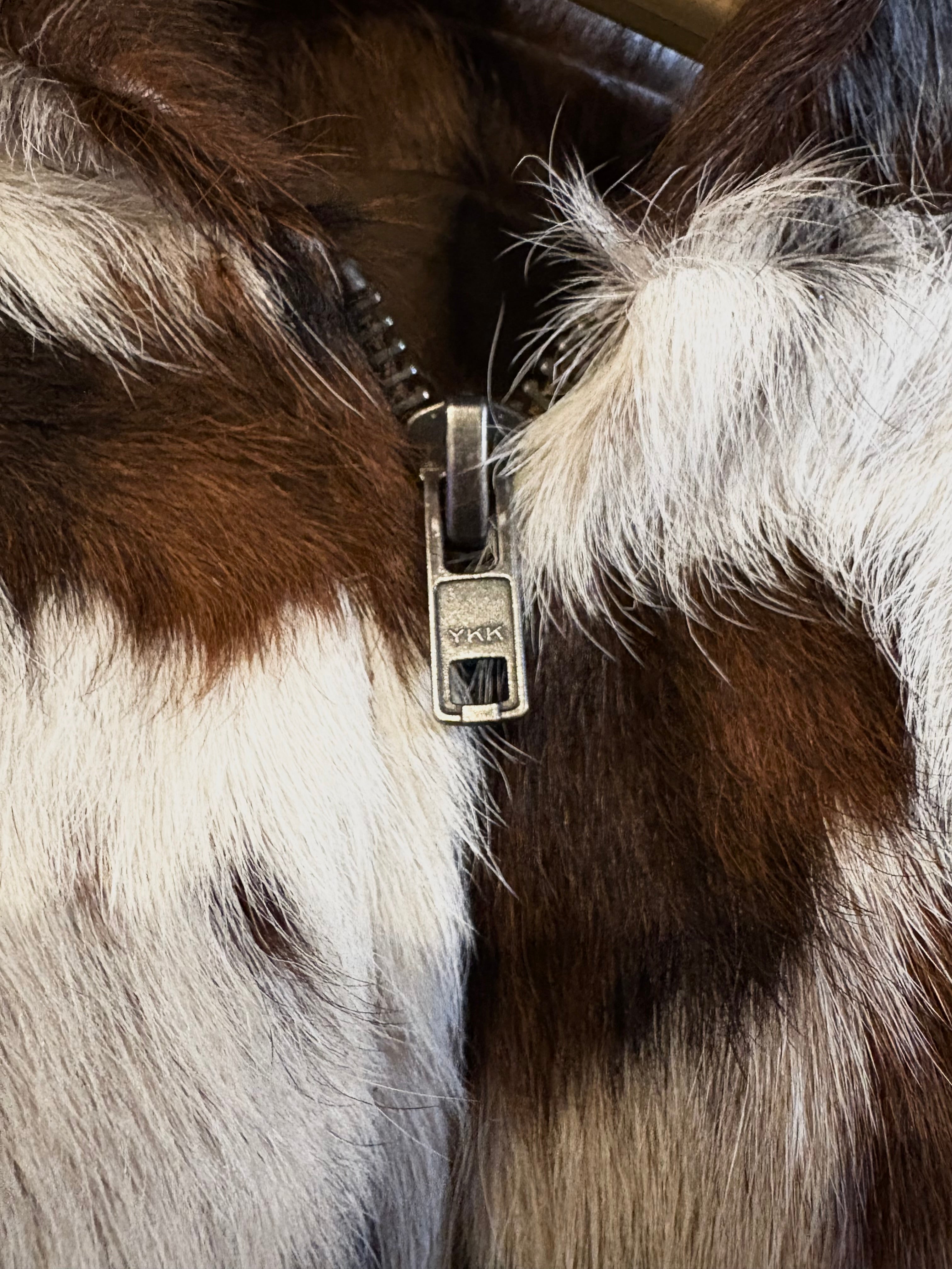 Patched Cowhide Hoodie