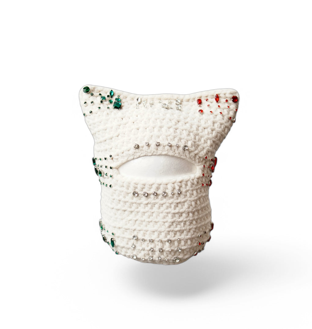 Italian Flag Crochet Balaclava